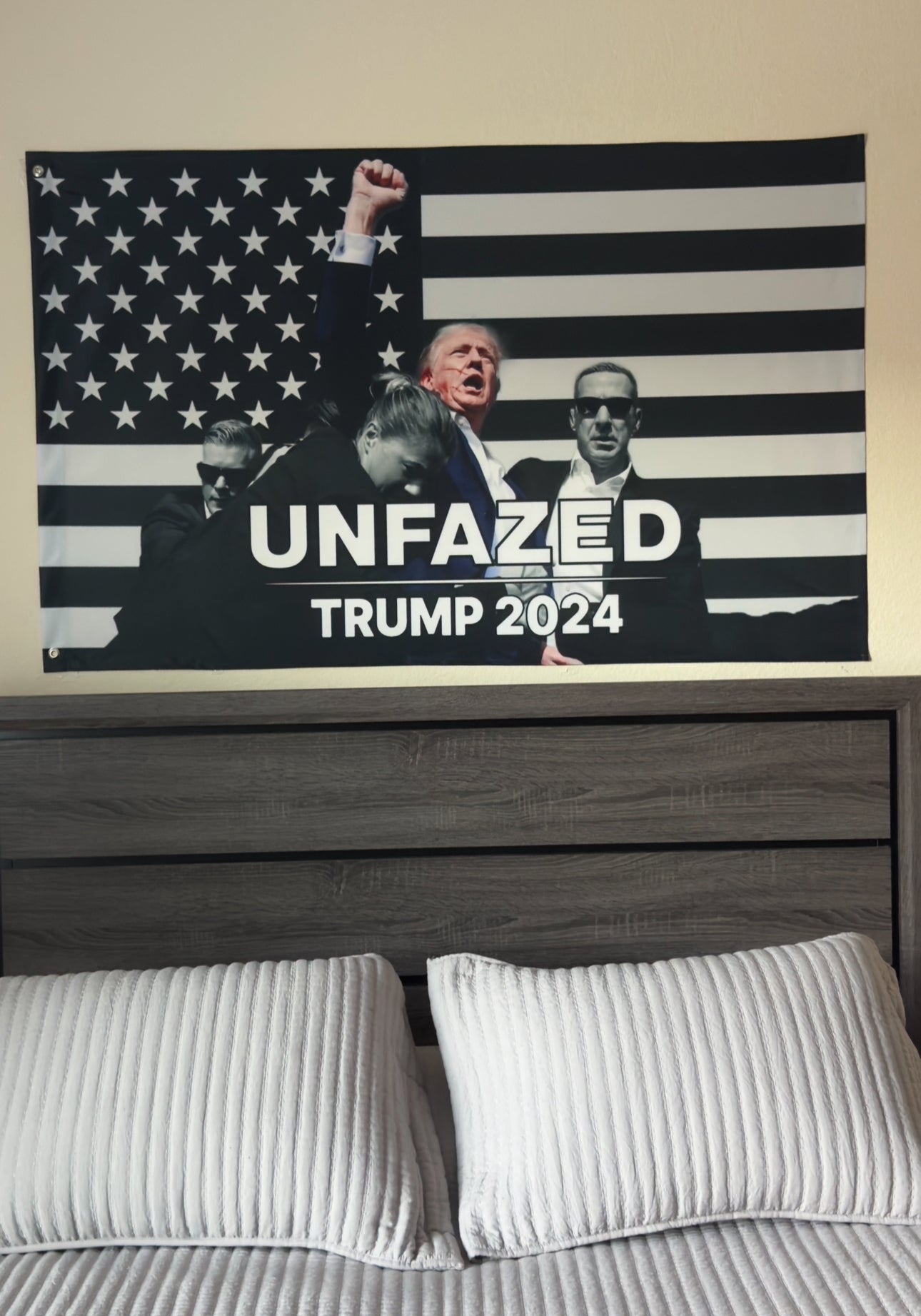 Unfazed Trump Flag (Blacked Out)