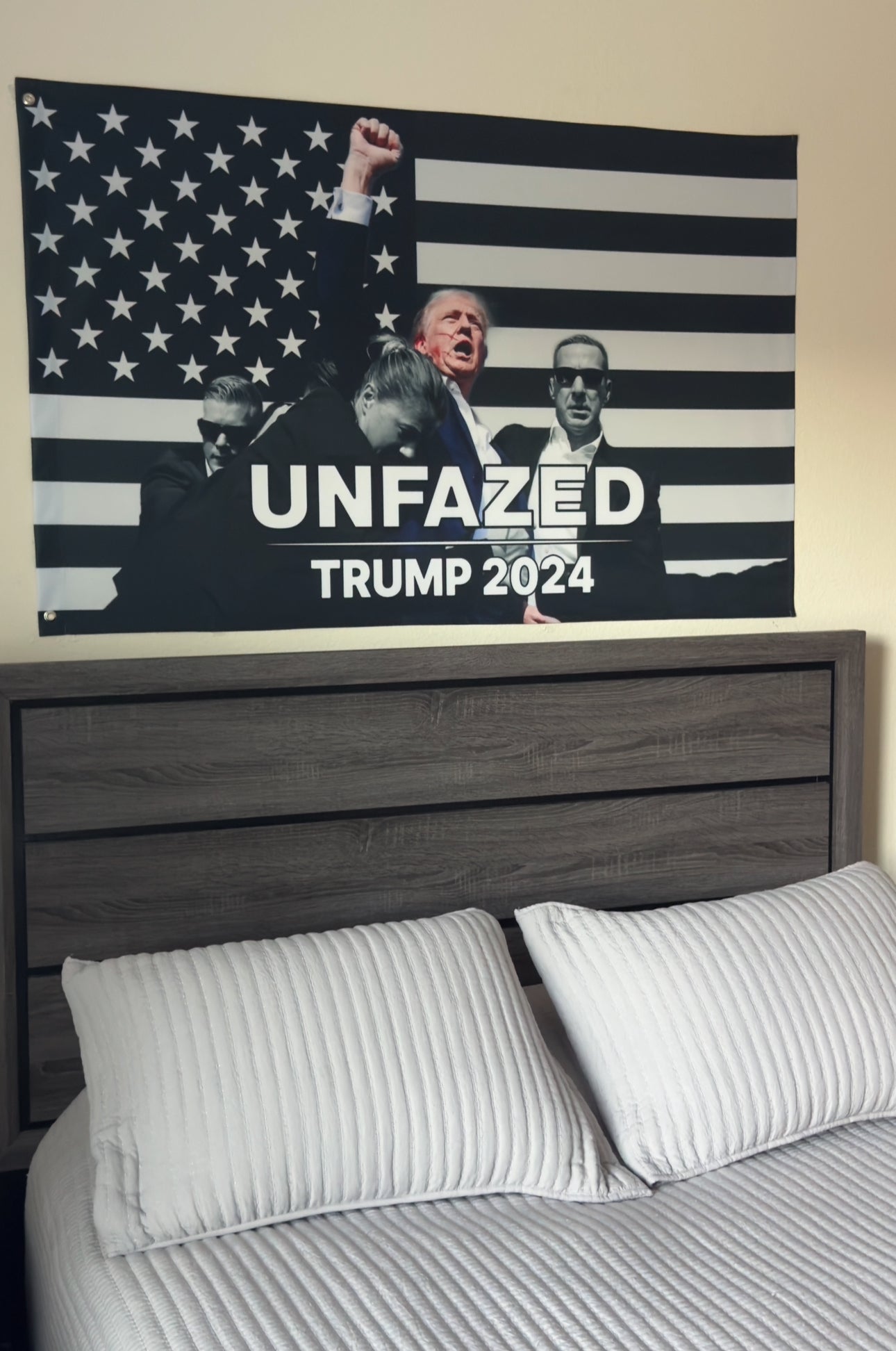 Unfazed Trump Flag (Blacked Out)